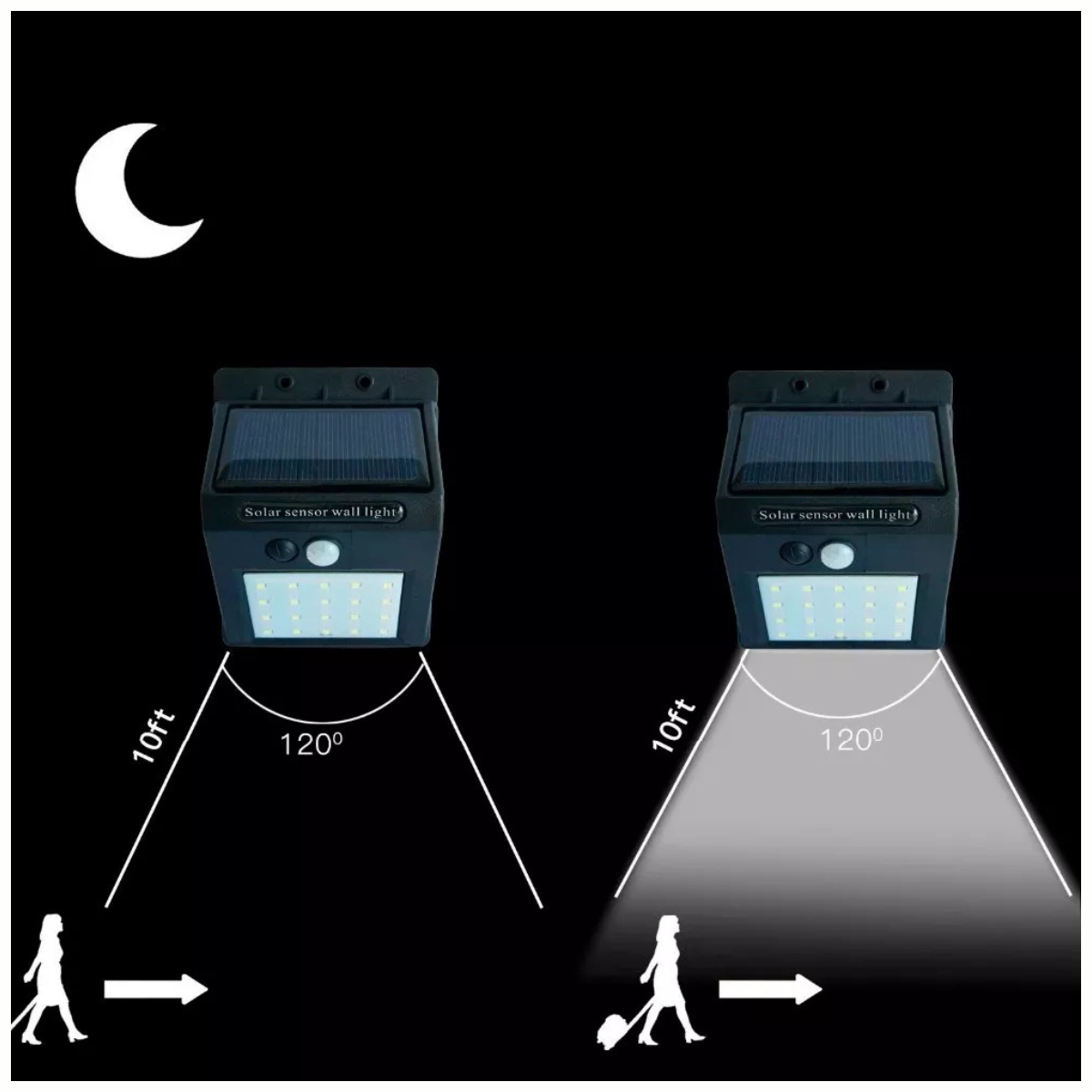 Foco Solar + Sensor de Movimiento 30 LED